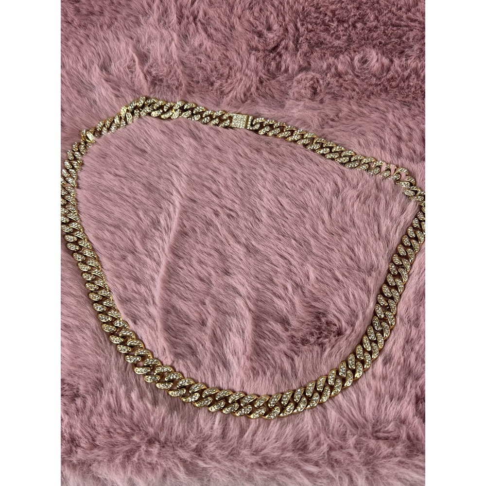 Unisex 24.5" Hipoallergenic Nickel-free Bling Gold Cuban Chain 0.6" Wide Generic